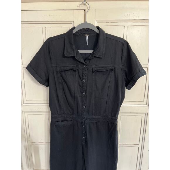 YFB Young Fabulous & Broke size medium black jumpsuit casual - Picture 2 of 5